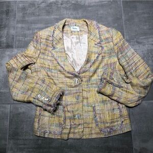 Neiman Marcus Plaid Blazer